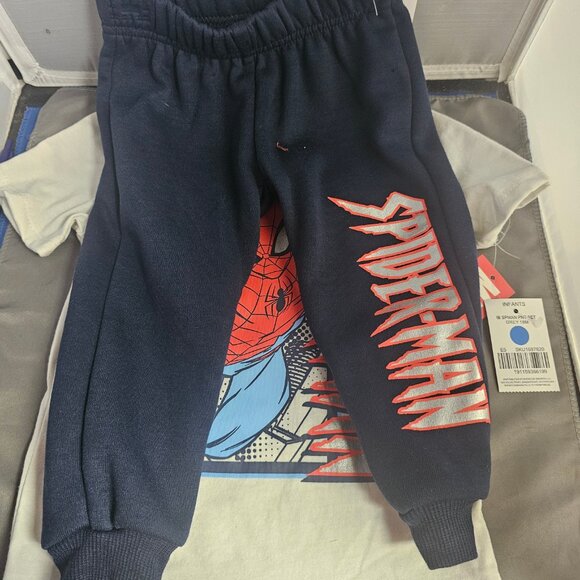 Boys Toddler Marvel Spiderman 2Pc Jogger Set New with Tags Size 18M - Picture 6 of 6